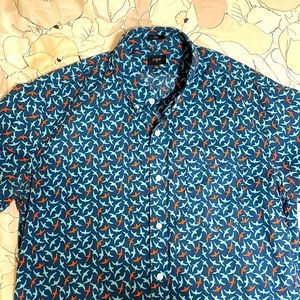J Crew Short Sleeve button up